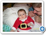 Olivia and Daddy at Christmas