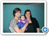 Olivia with Auntie Georgie and Mummy