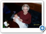 Olivia with her Great Gran